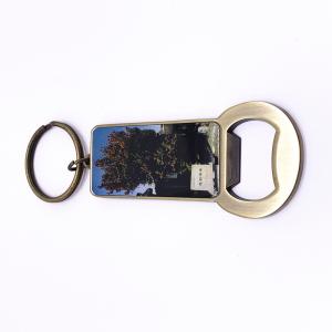 China Custom Printed Bottle Openers , Metal Zinc Alloy Antique Beer Bottle Openers wholesale