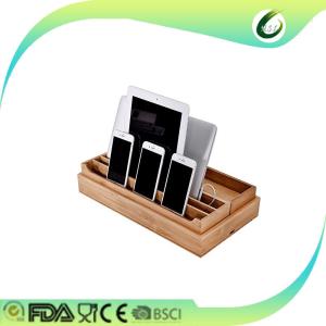 China Multiple use wooden phone holder for mobile phone bamboo holder stand wholesale