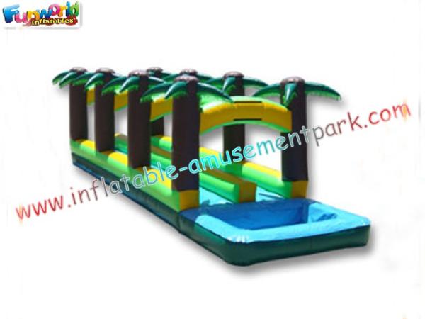 Quality Residential Blow up Slip and Slide , Outdoor Small Inflatable Water Slides for Adults for sale