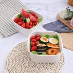1400ml Square Lunch Bento Box Disposable Takeaway Paper Salad Bowl
