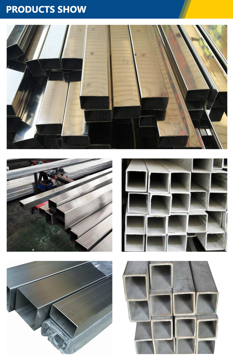 A312 304l Ss 316 Seamless Pipe Tubing Mild Steel Hollow Sections Square Rectangle
