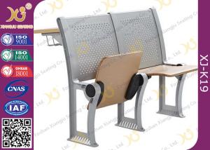 China University / College Classroom Furniture Plywood Seating Steel Iron Leg wholesale
