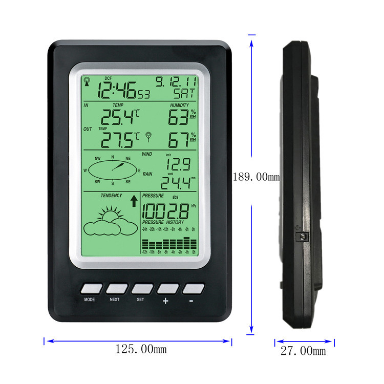 Weather Station Internet Wireless With Outdoor Sensor Rain Gauge Wind Gauge 1.8KG