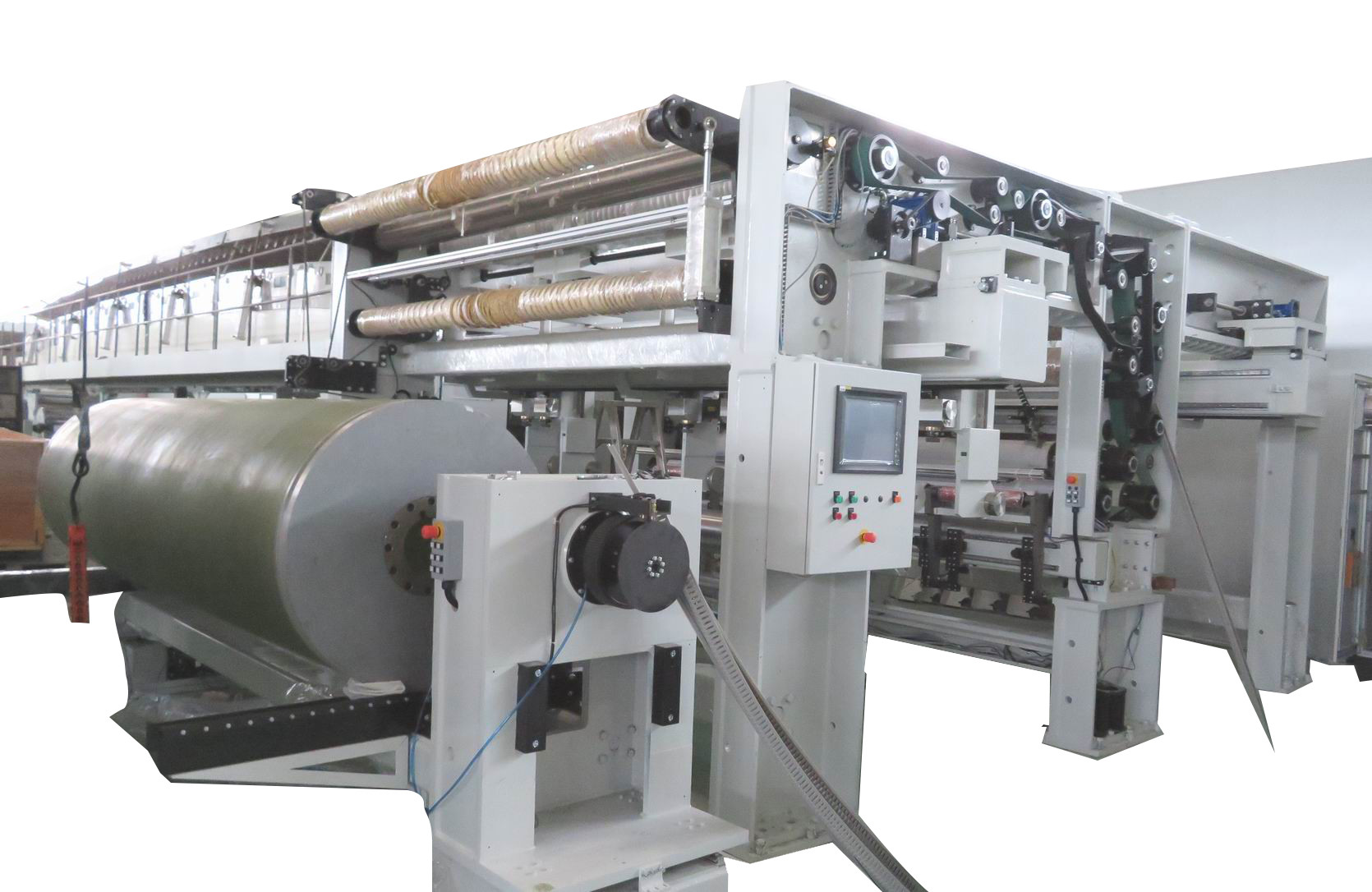 AC 380V 3um 1500mm Slitting Rewinder Machine , High Speed Slitting Machine