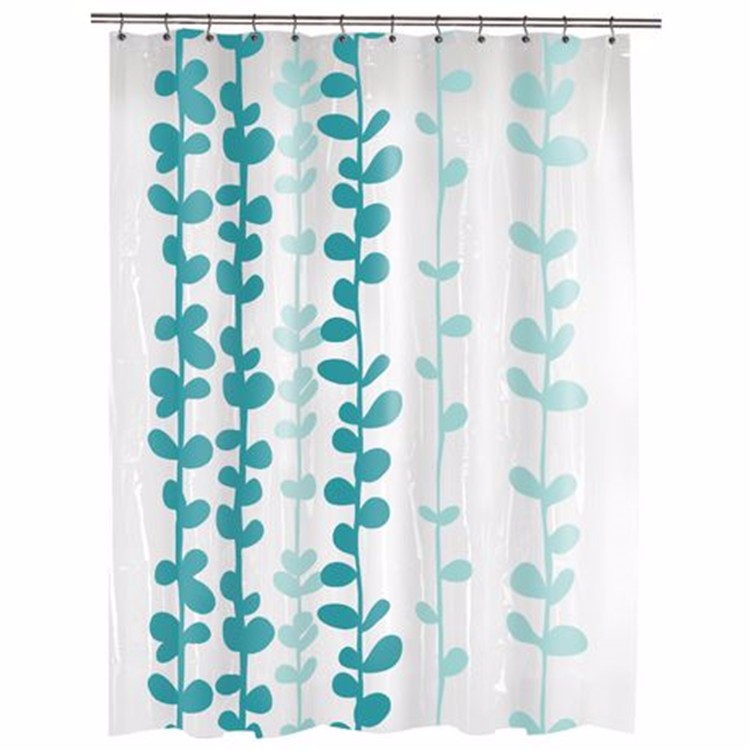 Antibacterial PEVA Shower Curtain , Mildew Resistant PEVA Shower Liner