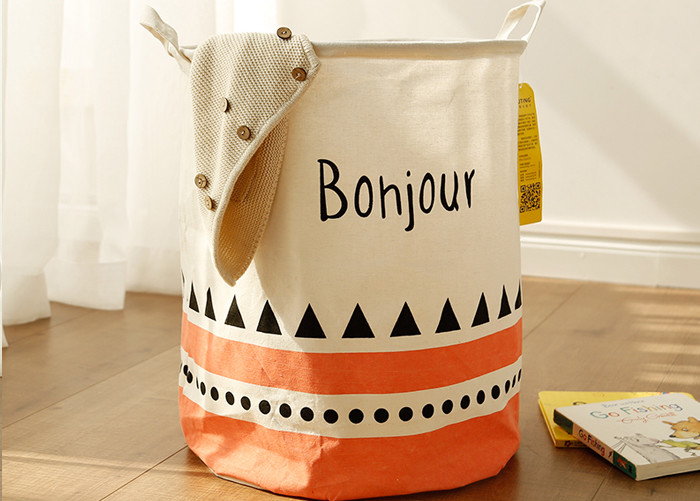 Foldable washing laundry clothes basket toy storage bag large box customizable colors banjour lacework