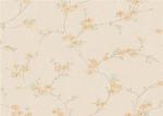 Low Flammability Soundproof PVC Contemporary Wall Coverings Flower Pattern