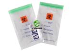 Sealed Biohazard Specimen Transport Bags , Gravure Printing Zipper Plastic Bag