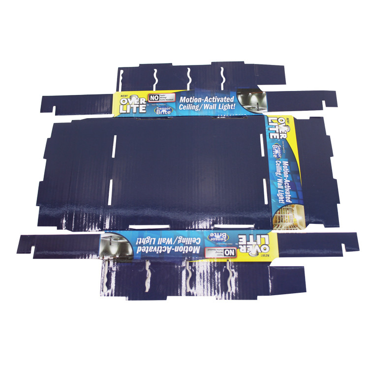 Corrugated Cardboard Trays With Custom Colorful Printed For LED Light