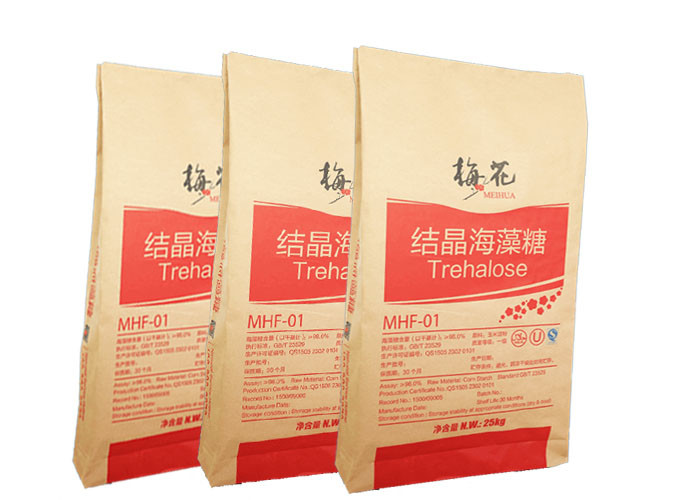 Easy Filling Multiwall Kraft Paper Bags Pasted Open Mouth For Packing Corn Syrup