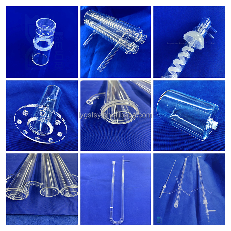 High Temperature Corrosion Resistant Sealed Quartz Thread Pipe For University Laboratory