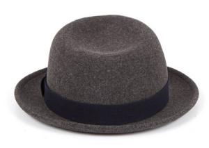 China Fashion 100% Wool Felt Mens &amp; Women Grey Fedora Hat wholesale