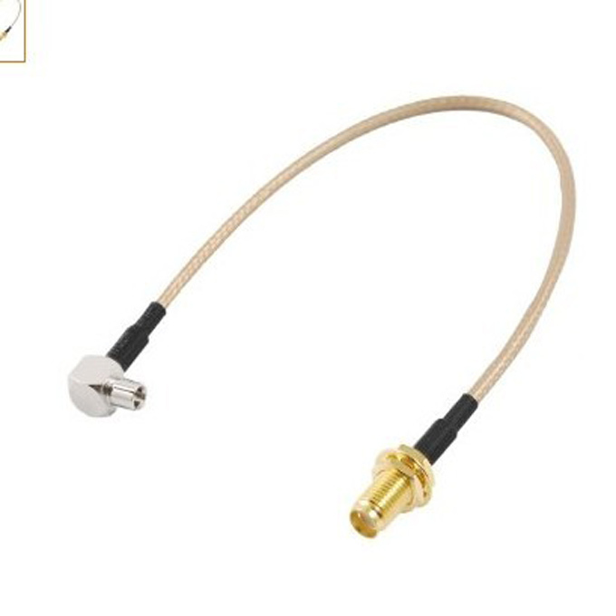 15cm Length Coaxial Pigtail Cable CRC9 to MMCX Cable RF Cable with SMA Female Connector