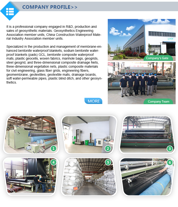 Modern Apartment Geosynthetic Clay Liner with HDPE Geomembrane GCL Bentonite Clay Blanket