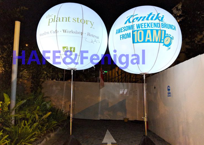 Outdoor Activity Decoration Moon Balloon Light LED 400W 600W 800W Inflatable 3200k
