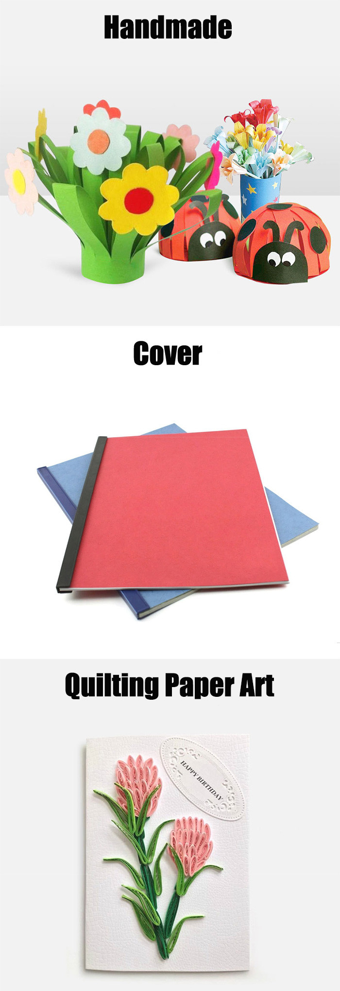 230gsm Multicolor Kids Craft Colored Cardstock Paper