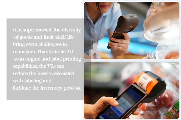 T5940 Handheld Android POS Printer Long Lasting With Lithium Polymer Battery