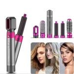 ABS 6 In 1 Detachable Hair Dryer Styler One Step For Straightening Curling