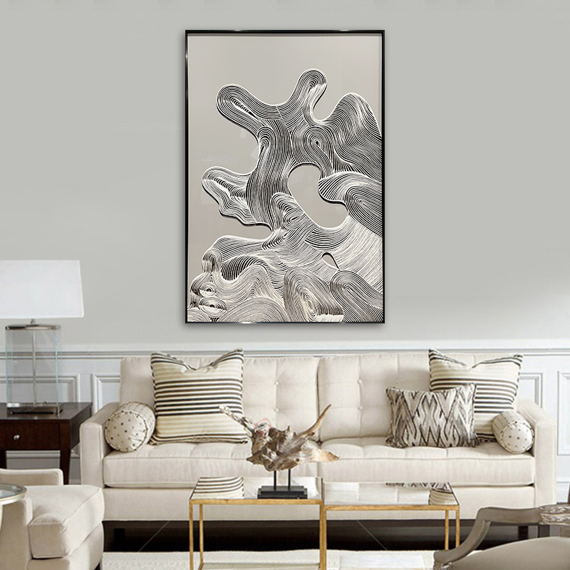 LANDSCAPE Subjects Home Decorative Relief Geometryczny Painting Wall Art 3D Abstract Texture Mural Hand Painted Knife Oil Painting