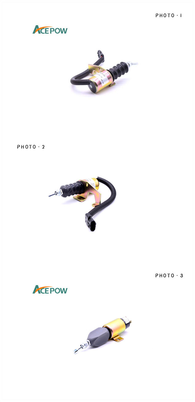 Fuel 24V 3935650 One Way Engine Stop Solenoid