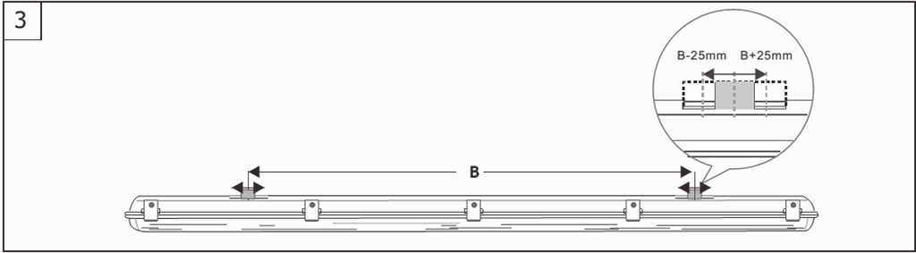 Replacement for T8 LED tube IP65 LED tri-proof 110lm/w 5 years warranty