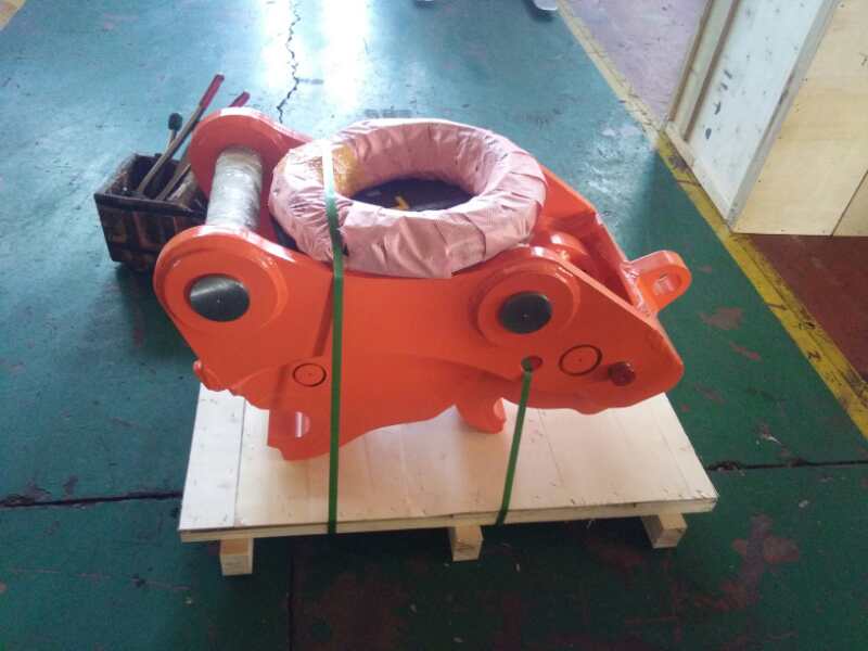 200 kg Mini Excavator Quick Coupler with Mechanical Quick Hitch in Yellow/Orange/Blue