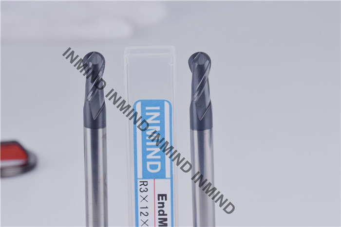 High Tenacity Ball Nose Cutter , HRC50 Aluminium Metal Cutting Tools