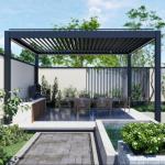 Electric And Manual Lightweight Durbale Aluminum Pergola For Outdoor Leisure