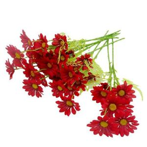 China Small Daisy Indoor and Outdoor Decor Flowers Long Term Artificial Flowers For Wedding Party Decoration Silk Flower Stems wholesale