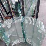 Curtain Walls Clear Tempered Glass Curved Bent Laminating Toughened Low Iron