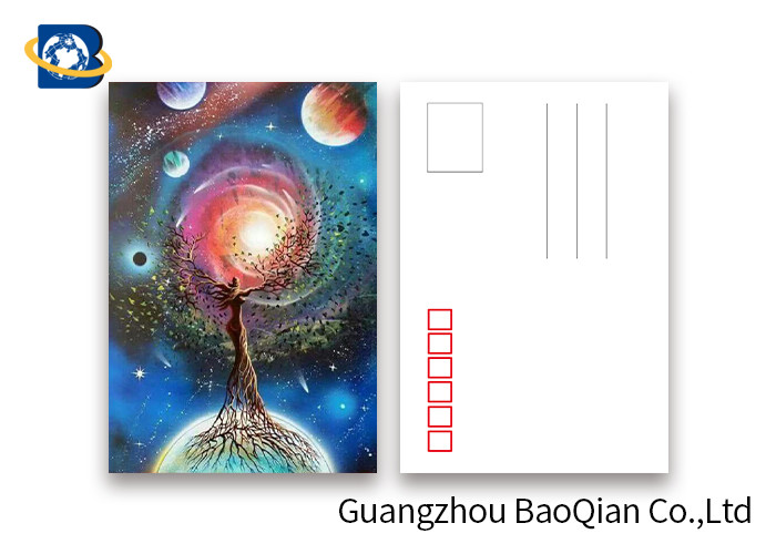 Amizing Design Star 3D Lenticular Postcards With Two Side CMYK UV Offset Printing
