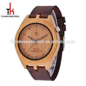 China 2017 New design Bamboo watch made out bamboo custom logo High quality Wood watch wholesale