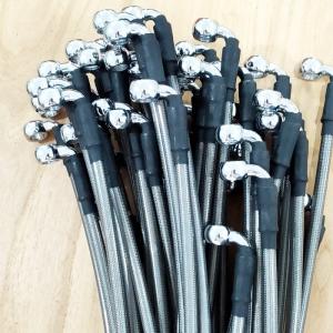 China Anti-abrasion Hydraulic Brake Hose Metric Banjo Fitting Chromed wholesale