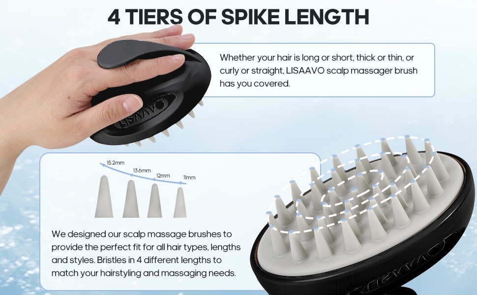 Hair Washing Scalp Massager side view