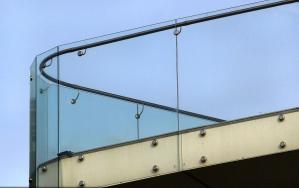 China Balcony Frameless Glass Balustrade , Seamless Glass Balustrade wholesale