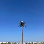 Bionic Camouflaged Cell Towers GSM Antenna Steel Monopole Telecom Tower