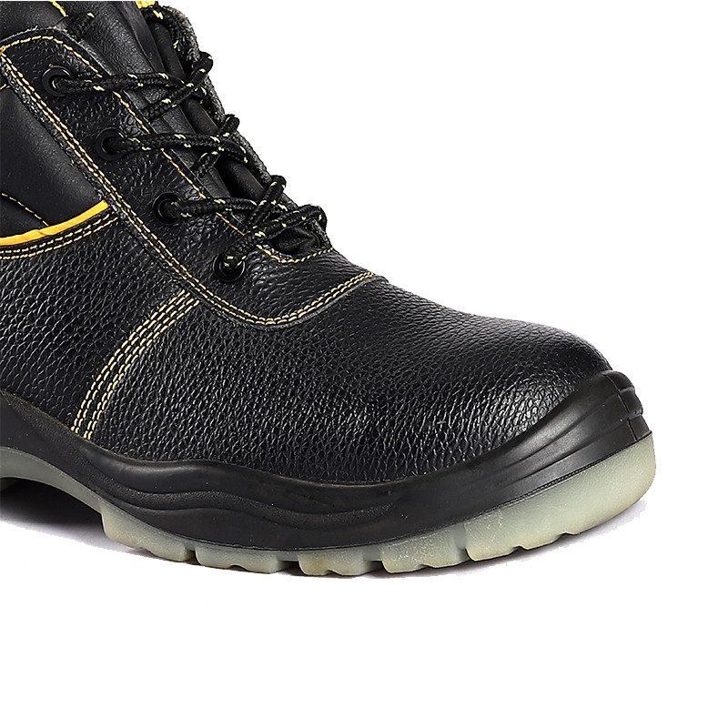 Shengjie Work Industrial Construction Genuine Steel Toe Leather Construction Labor Steel Toe Safety Shoes