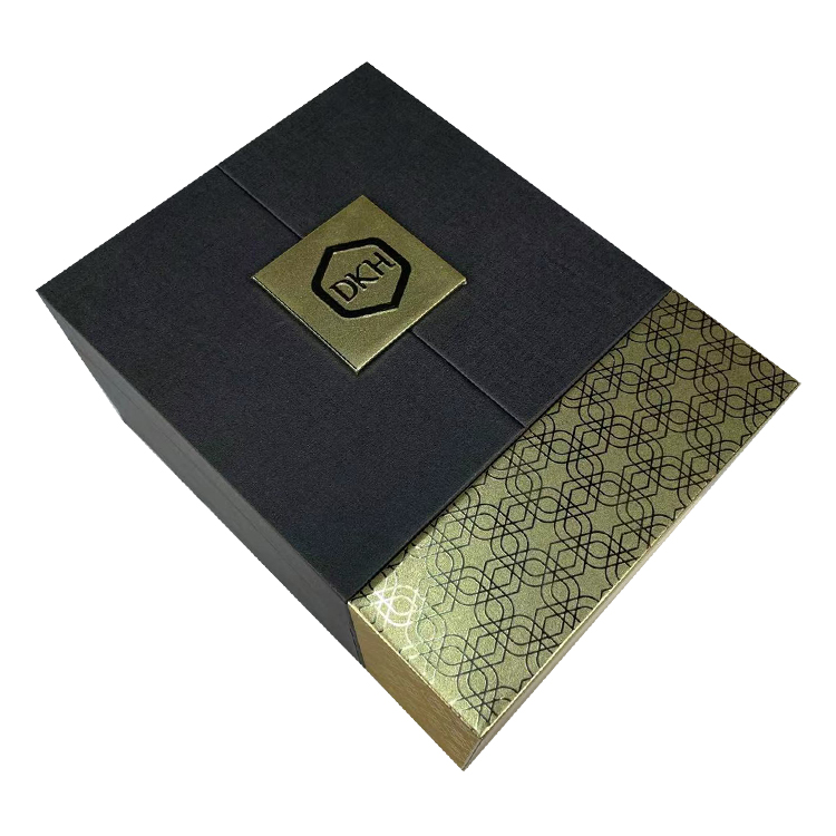 Custom Color High End Luxury Double Open Door Cardboard Perfume Box with Foam Insert