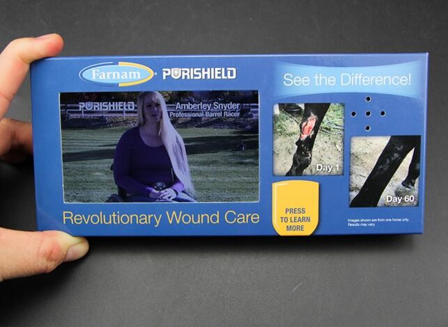 LCD video shelf talker for 5% Nutrition,retail LCD point of sales video advertising player