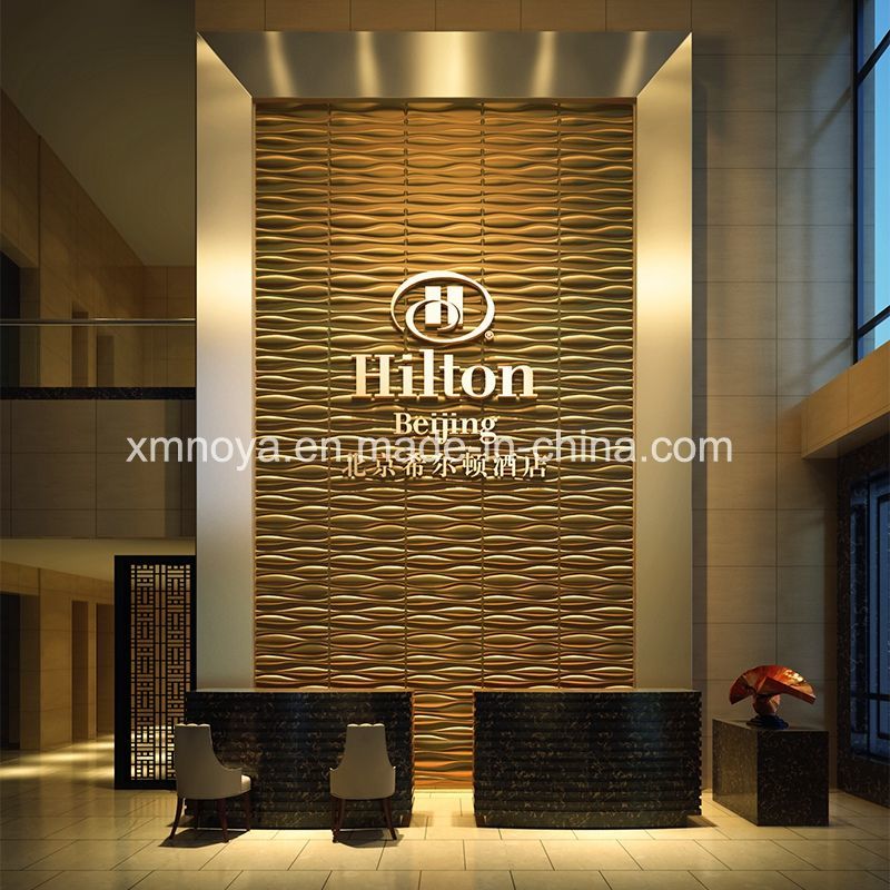 Wholesale Lightweight Soundproof 3D Wall Panel for Club Background Decorative