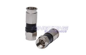 China F Type Male Bulkhead Coaxial Cable Connectors 75 Ohm for RG58 RG 59 RG6 wholesale