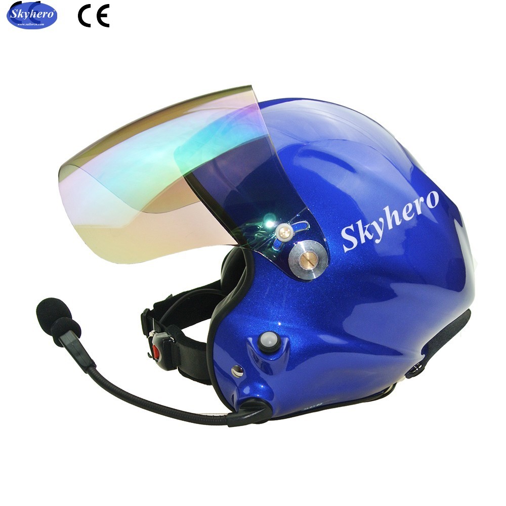 Hot sale Noise cancel Powered paraglider helmet Blue paramotor helmet Color blue red black