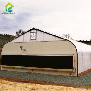 China Eco Friendly Automatic Light Dep Greenhouse 8m To 11m Width Plants Grow Greenhouse wholesale