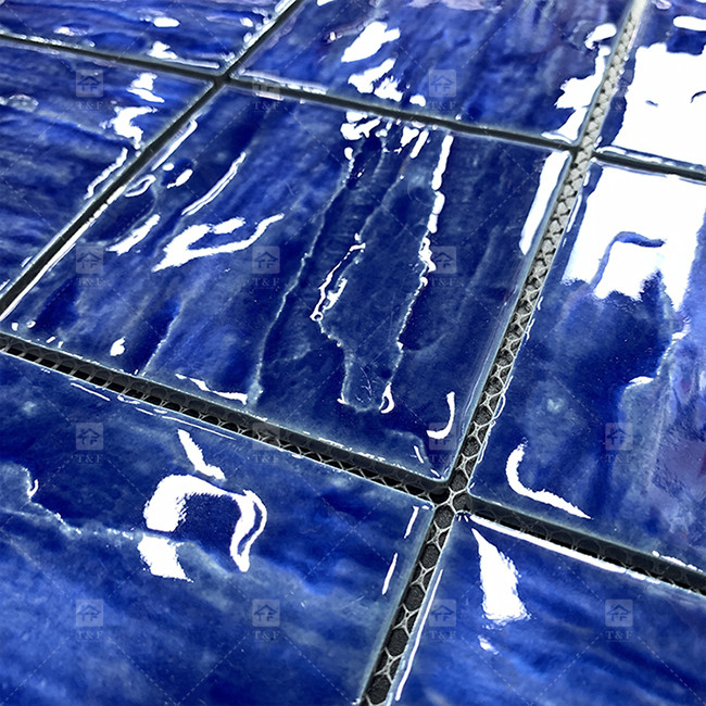 Blue Swimming Pool Mosaic Tile Square Shaped Kitchen Bathroom Floor Wall Tiles