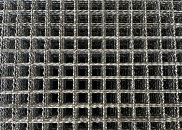 Intermediate Crimped Wire Mesh SS316L SS310 Width Customized