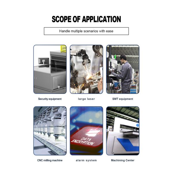 70 / Min Shiny Signal Tower Lamp DC 24V IP54 For CNC Machine Status Indicator