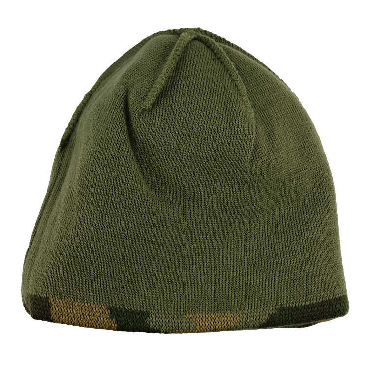 Custom Made Camouflage Knit Beanie Hats For Guys 56-60cm Size Breathable