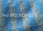 Customized Wide Blue Stripe Mop Microfiber Fabrics For Cleaning Products