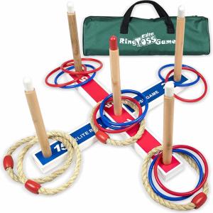 China Wooden Ring Toss Game set for child &amp; Adult-Outdoor game set wholesale