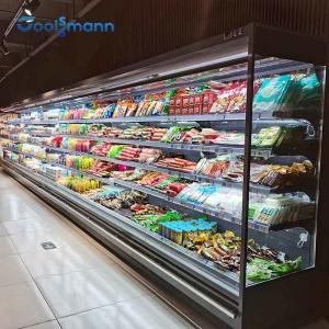 China LED Vegetable Display Cooler , Fruit Open Air Merchandiser Cabinet Refrigerator wholesale